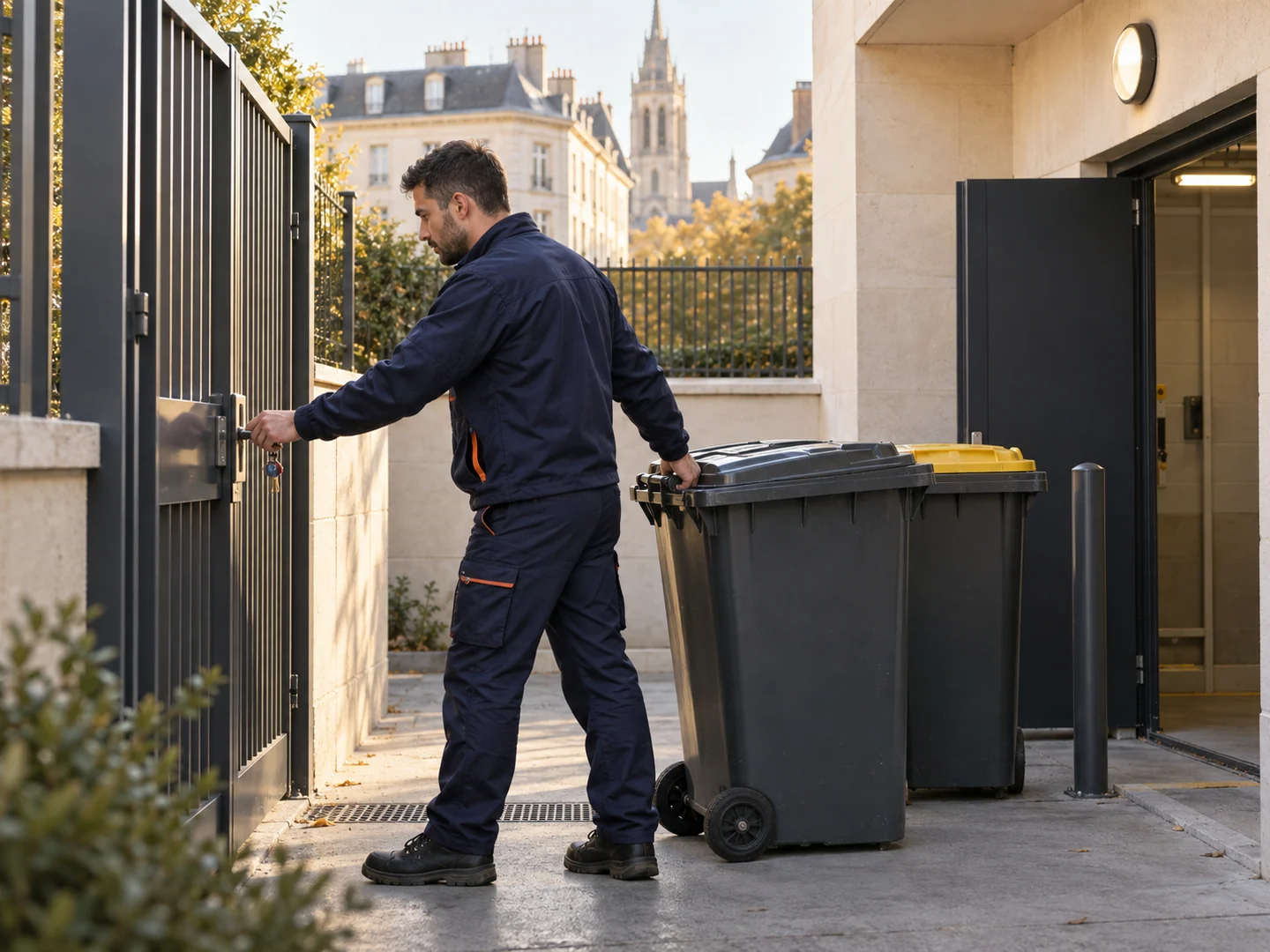 Agent assurant la gestion des accès et des conteneurs d’un site
